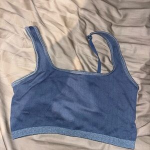 Aerie Blue Ribbed Seamless Bralette - Women Intimates